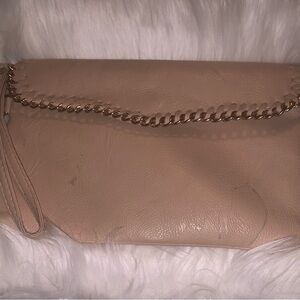 Elegant Tan Leather Clutch